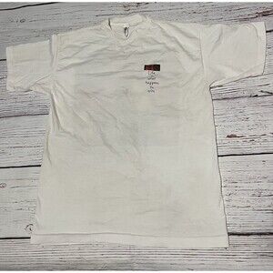 VINTAGE JOHN LENNON Estate LIFE IS WHAT HAPPENS TO YOU ART T SHIRT L Y2K Defect